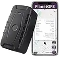 PlanetGPS (Jupiter 4G) - No Monthly Fee (1 Year Plan & SIM Card Included) Magnetic Real-Time GPS Tracker for Car Vehicle Equipment Asset Tracking Device with Worldwide Coverage (Up to 6 Months Battery)