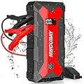 NWOUIIAY Avviatore di Emergenza Avviatore Batteria Auto 1600A 15800mAh 12V Avviatore Portatile per Auto con Led Luce per Motori Diesel 5.5L e Benzina 7.0L Porta Type C