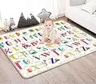 Baby Play Mat, Reversible Playmat for Floor, 59"x70" Crawling Mat, XPE Foam Kids Activity Mats, Non-Slip Double Sided Toddler Playmats