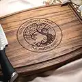 Personalized Cutting Board, Custom Mother's Day, Family or Birthday Gift Idea, Wood Engraved Charcuterie, for Friends and Clients, Family Tree Design 025