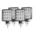 CICMOD Led Light Bar 3" 48W 6000K Waterproof Spot Off Road Driving Backup Work Lights for Trucks ATV UTV Pack of 4