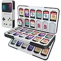 HEIYING Spiele Aufbewahrung Schutzhülle für Switch&Switch OLED Game Card, Benutzerdefiniertes Muster Switch Lite Game Card Storage mit 48 Game Card Slots und 24 Micro SD Card Slots.