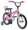Schwinn Krate Evo Classic Kids Bike, 16-Inch Wheels, Boys and Girls Ages 3-5 Years, Removable Training Wheels, Coaster Brakes, Raspberry