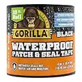 Gorilla Waterproof Patch & Seal Tape 4" x 10' Black, (Pack of 1)