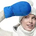 ICEHOF Wärme-Handschuhe (1 Paar) Lavendel & Natürlichen Tonperlen - Weicher Stoff, abnehmbar - Wärme-Therapie Arthritis Triggerfinger Karpaltunnelsyndrom Handwärmer Mikrowelle OneSize (Blau)