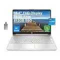 2022 HP 15.6" FHD Laptop Computer, 11th Gen Intel Core i5-1135G7(Beats Intel i7-1065G7), 16GB RAM, 512GB PCIe SSD, Iris X Graphics, HD Webcam, HDMI, Bluetooth, Win11, Silver, 32GB USB Card