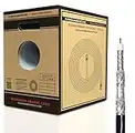 Mediabridge™ Coaxial Cable - RG6 Quad-Shielded - UL CL2 Rated for in-Wall Use - Black (250 feet) Pull-Out Box (Part# CC6QB-250)