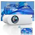 Vidéoprojecteur WiFi, YABER 7500 Lumens Mini Projecteur Soutien Full HD 1080P Rétroprojecteur avec Fonction de Zoom,projecteur WiFi Home Cinéma Compatible IOS/Android/PS4/etc.