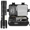 PHIXTON Rechargeable LED Flashlights High Lumens 100000 Lumen, High Power PHX90 Handheld Flash Lights, Linternas USB Recargables, Double Sources, Power Bank, Battery Display, for Emergency Hiking Work