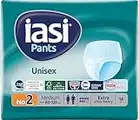 IASI Pants UNISEX Alta Protezione, 14 Mutande Assorbenti monouso, Assorbenza EXTRA, Taglia M, 14 Unità