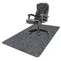 Alfombrilla Silla, Alfombrilla para Silla de Oficina para Computadora de Madera Dura, Protector de Silla de Escritorio, 90 x 120 cm, Versión Actualizada Alfombrilla Protectora Profesional (Gris)