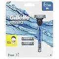 Gillette Mach3 Start Maquinilla de Afeitar Hombre con Mango Aqua Grip + 3 Cuchillas de Recambio