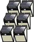 Luz Solar Exterior 230 LED, [6 Paquete/3 Modes] Nipify Luces LED Solares para Exteriores con Sensor de Movimiento, 270° Focos LED Exterior Solares IP65 Lampara Solar para Jardin, Garaje, Camino, Calle