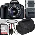 Canon EOS 4000D DSLR Camera with 18-55mm III Lens & Starter Accessory Bundle – Includes: SanDisk Ultra 32GB SDHC Memory Card + Camera Carrying Case + Ultraviolet Filter + Lens Cap Keeper + More