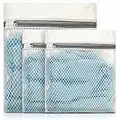 Delicates Wash Bags, GoFriend Laundry Bags Zippered Washing Machine Fine Mesh Bag for Delicates Blouse, Hosiery, T-shirt, Socks, Underwear, Bra, Lingerie Baby Clothes (3 SET)