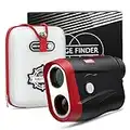 Golf Rangefinder, Anyork Laser Range Finder 6X, Rechargeable Hunting Range Finder 1500 Yards Magnetic Golf Cart Flag-Lock with Slope Adjustment, Continuous Scan-Tournament Legal Golf Distance Finder