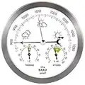 Stazione meteorologica analogica in Acciaio Inox - con barometro, termometro e igrometro - da Interni ed Esterni