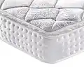 Twin Mattress, Vesgantti 10.6 Inch Multilayer Hybrid Pillow Top Mattress, Ergonomic Design Single Bed Mattress with Breathable Foam and Pocket Spring, Medium Firm Plush Feel, Certipur-us Certified