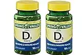 Spring Valley Vitamin D3, 1000 IU Bone & Immune Health - Twin Pack - 200 Softgels Total