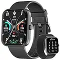 Blackview W20 Montre Connectée Homme avec Appel Bluetooth,Fréquence Cardiaque Tracker d'activité avec SpO2,100+ Modes d'entrainement,Podomètre,Montre Fitness Homme Femme pour Android iOS(2 Sangles)