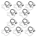 KCTIN Walkie Talkie Earpiece for Midland with Mic Security Headsets for GXT1000VP4 LXT600VP3 GXT1050VP4 GXT1000XB (10 Pack)