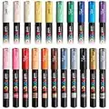 Posca PC-1M Paint Art Marker Pens - Fabric Glass Metal Pen - Full Range Set of all 21 Colours