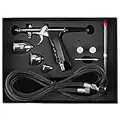 Professional Airbrush Set, 0.3mm 0.5mm 0.8mm Airbrush Kit Airbrush Compressor Gravity Multi Purpose Airbrushing System Set Spray Gun Kit for Color Models Leather Clothes Car Printing