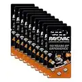 Rayovac Acoustic Zinc Air Hearing Aid Batteries, Size 13 AU, Orange Tab, Pack of 60