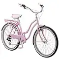 Schwinn Women's Perla 26" Wheel Cruiser Bicycle, Pink, 14"/Small