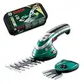 Bosch Set Sculpte-Haies et Taille-Herbes sans fil - Isio (3,6 V 1,5 Ah, Set 2 Lames, Chargeur)