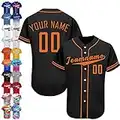 kioskbanks Custom Baseball Jersey Sticthed Personalized Sprots Uniform Button Dowm Printed Name & Number Men Woman Youth-Style8