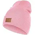 HAMUNI Beanie Mütze für Herren Damen, Klassische Wintermützen Bequem Atmungsaktiv Weich Acryl Beanie Hat Strickmütze Vintage Einfarbig Strick Bündchen Beanies Unisex