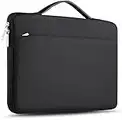 ZINZ Laptop Sleeve 15 15.6 16 Inch Case Briefcase, Compatible MacBook Pro 16 15.4 inch, Surface Book 2/1 15" Super Slim Spill-Resistant Handbag for Most Popular 15"-16" Notebooks, Black