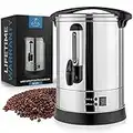 Zulay Premium 50 Cup Commercial Coffee Urn - Stainless Steel Large Coffee Dispenser For Quick Brewing - Automatic Hot Water Dispenser - Ideal for Large Crowds - Perfect for Any Occasion