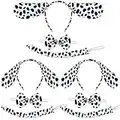 Coopay 9 Pieces Halloween Dalmatian Costume Set Include Dalmatian Dog Ears Headbands Bow Tie and Tail
