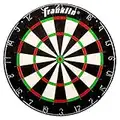 Franklin Sports Official Dartboard - Professional Regulation Size 18 inch Bristle Self Healing Dartboard - Metal Number Ring - Steel Tip Darts Dartboard