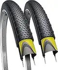 Fincci Copertoni pieghevole Bici 700x38c 40-622 Pneumatico Gravel con Protezione Antipuntura Antiforatura da 1 mm per 28 x 1,5 Pouce Elettrica Ciclo Strada MTB Ibrida Bici