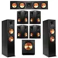 Klipsch 7.1 Ebony System with 2 RP-280F, 1 RP-450C, 4 RP-250S, 1 SPL-120 Sub