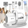 Afloia Dog Grooming Kit, Pet Grooming Vacuum & Dog Clippers Nail Trimmer Grinder & Dog Brush for Shedding with 7 Pet Grooming Tools, Low Noise Dog Hair Remover Pet Grooming Supplies