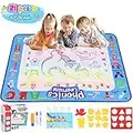 SAITCPRY Toddler Toys for 2 3 4 5 Year Old Boys Girls, Aqua Doodle Gifts for 1-6 Year Girls Stocking Fillers , Educational Toys for 2-5 Year Olds Water Mat Birthday Gift for Kids