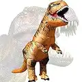 JASHKE Disfraz Dinosaurio Inflable T-Rex Disfraz Halloween Adulto Disfraz Cosplay Disfraz Fiesta Disfraz