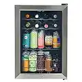 Russell Hobbs RHGWC4SS-LCK Freestanding Wine Cooler, LED display, 62 liters, Black, Noise level: decibels 40