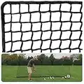 IUZEAI 10x10ft Golf Netting High Impact Golf Practice Net, Golf Sports Netting Barrier Nets, Heavy Duty Nylon Netting Material Golf Hitting Nets(NET ONLY)