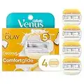 Gillette Venus ComfortGlide plus Olay Coconut Women's Razor Blade Refills, 4 Count (Pack of 1)