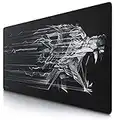 TITANWOLF - Alfombrilla de Ratón de Gran Tamaño 1200x600mm - Mouse Pad Gaming XXXL - para Precisión y Velocidad en Juegos - Antideslizante - Superficie de Tejido - para Ratón y Teclado