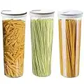 3 Pz Contenitori Alimentari ,Contenitori per la Conservazione Degli Alimenti con Coperchi per la Conservazione per Tè,Caffè,Riso,Pasta con Airtight Coperchi,2,5L(Blu Chiaro/Verde Chiaro/Cachi)