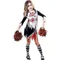 amscan 9902692 Childs Zombie Cheerleader Fancy Dress Halloween Costume High School Girls Kids Outfit (Age 9-10 years)