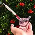 BlogBlog Hookah 80mm Heart Shape Love Pink DAB Rig Glass Water Pipe Glass Bong