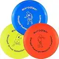 Eurodisc Disc Golf Frisbee Einsteiger Starter Set besonders hochwertig haltbar Selection Putter Midrange Driver (BlauOrangeGelb)