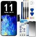 SIMDOG for iPhone 11 LCD Screen Replacement 6.1 Inch Frame Assembly LCD Display,3D Touch Screen Digitizer with Repair Tools Kit with Waterproof Adhesive Tempered Glass for A2111, A2223, A2221